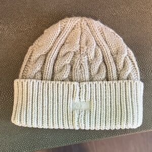 Kith Knit Beanie in Light Beige